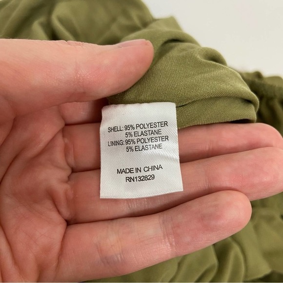 Majorelle Darla Midi Dress in Olive Green Size M - Picture 8 of 9